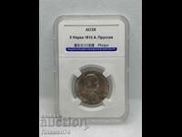 2 марки 1913г AU58 Германска Империя Прусия