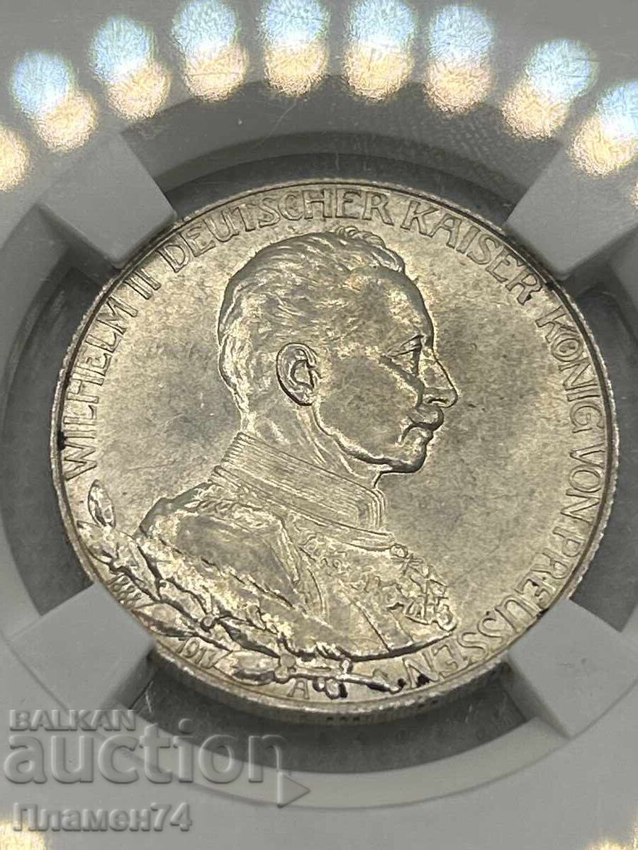 2 mărci 1913 MS62 Imperiul German Prusia cu preț 210.00 BGN | € 107.37 2 mărci 1913 MS62 Imperiul German Prusia cu preț 210.00 BGN | € 107.37