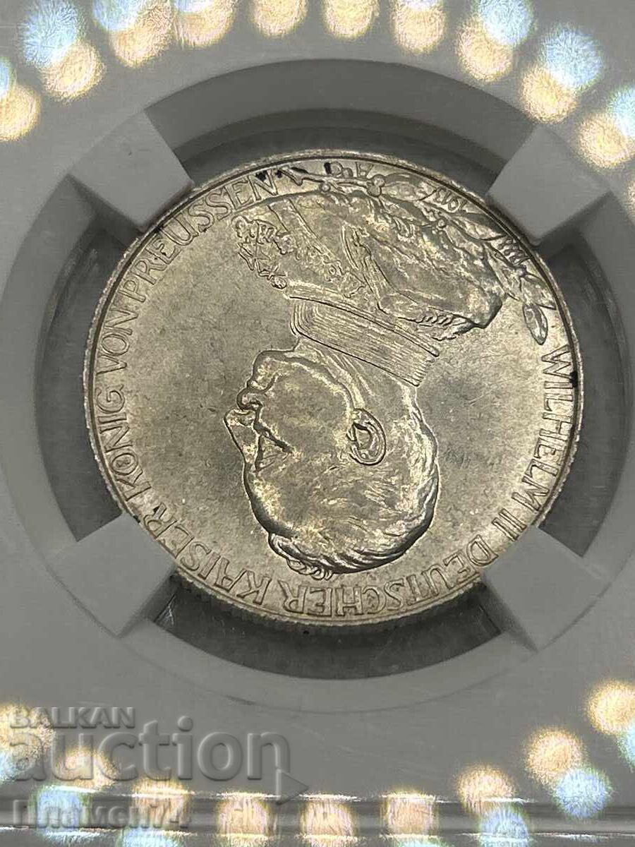 Licitație 2 mărci 1913 MS62 Imperiul German Prusia Licitație 2 mărci 1913 MS62 Imperiul German Prusia
