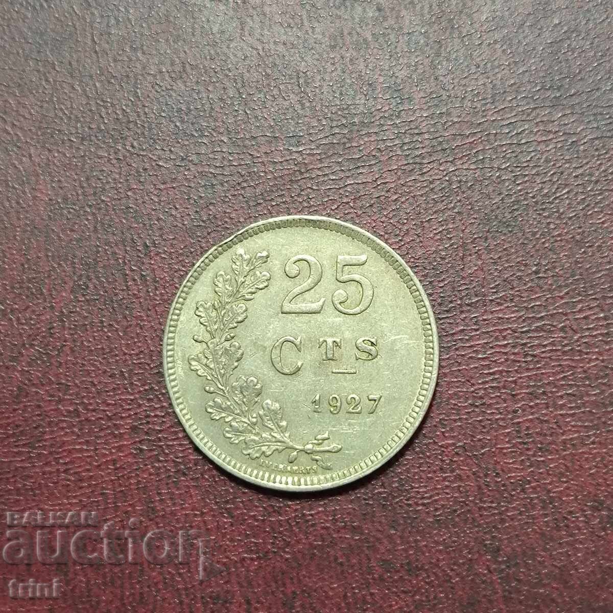 Люксембург 25 сантима 1927 г. с цена 6.00 лв. | € 3.07 Люксембург 25 сантима 1927 г. с цена 6.00 лв. | € 3.07