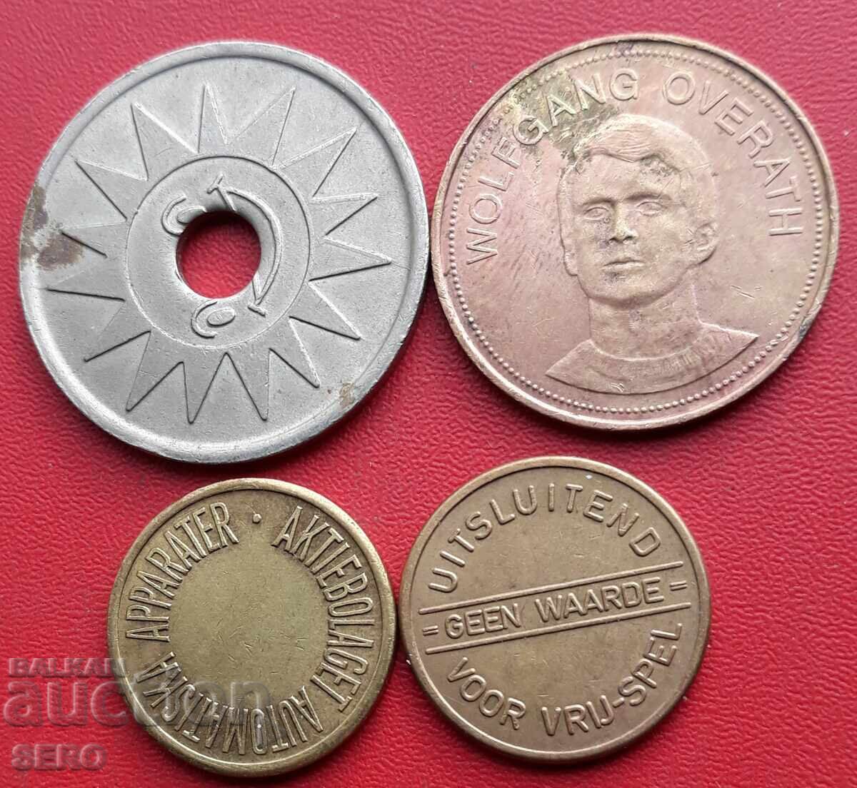 Germania-lot 4 jetoane Germania-lot 4 jetoane