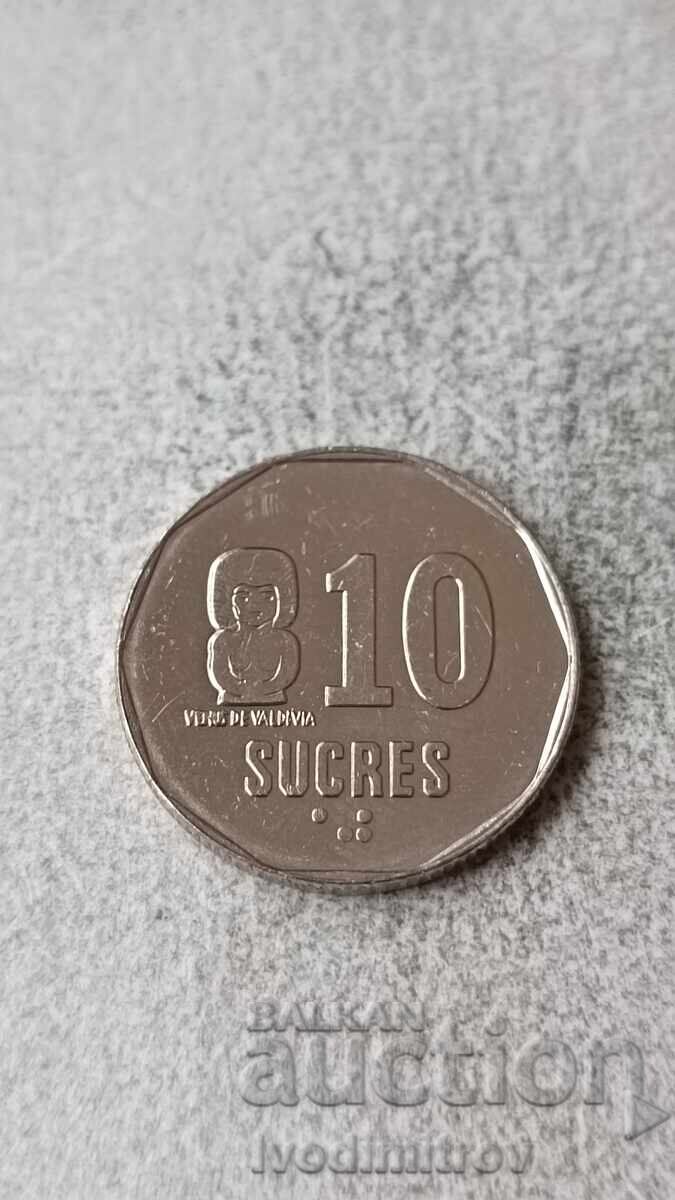Εκουαδόρ 10 σουκρέ 1991 Εκουαδόρ 10 σουκρέ 1991