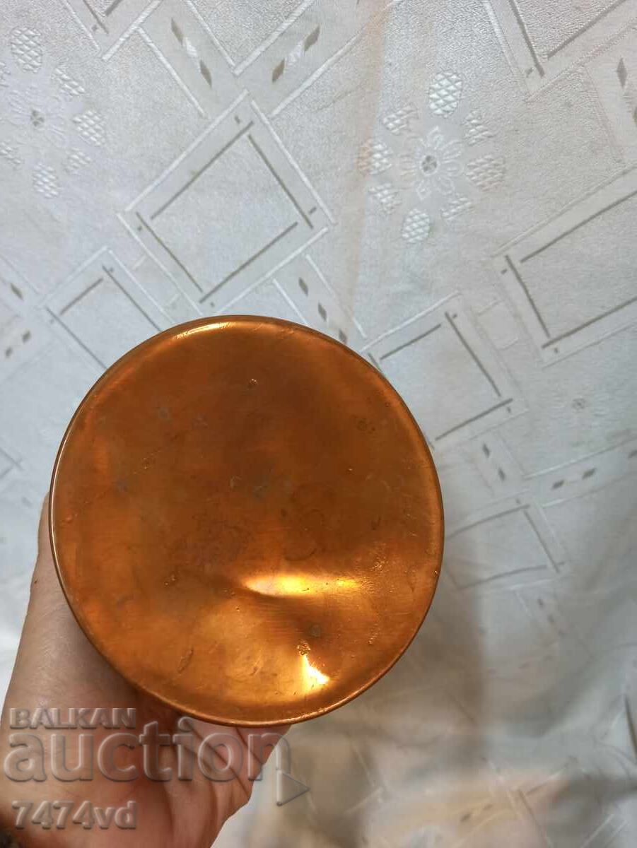 Όμορφη μικρή χάλκινη κανάτα με καπάκι, χειροποίητη - 5 Όμορφη μικρή χάλκινη κανάτα με καπάκι, χειροποίητη - 5