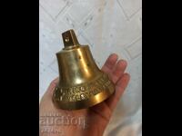 Бронзова камбана  ,обща дължина 9 см надписи и звезда