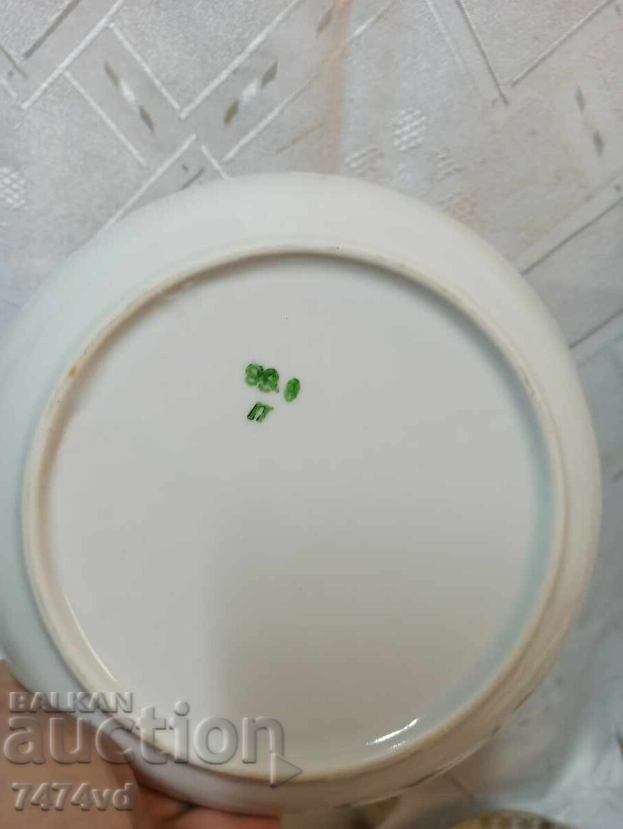 5 Български детски порцеланови чинии с Мики Маус и позлата - 5 5 Български детски порцеланови чинии с Мики Маус и позлата - 5