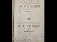 Cartea Mișcarea Populației în 1890 Principatul Bulgariei