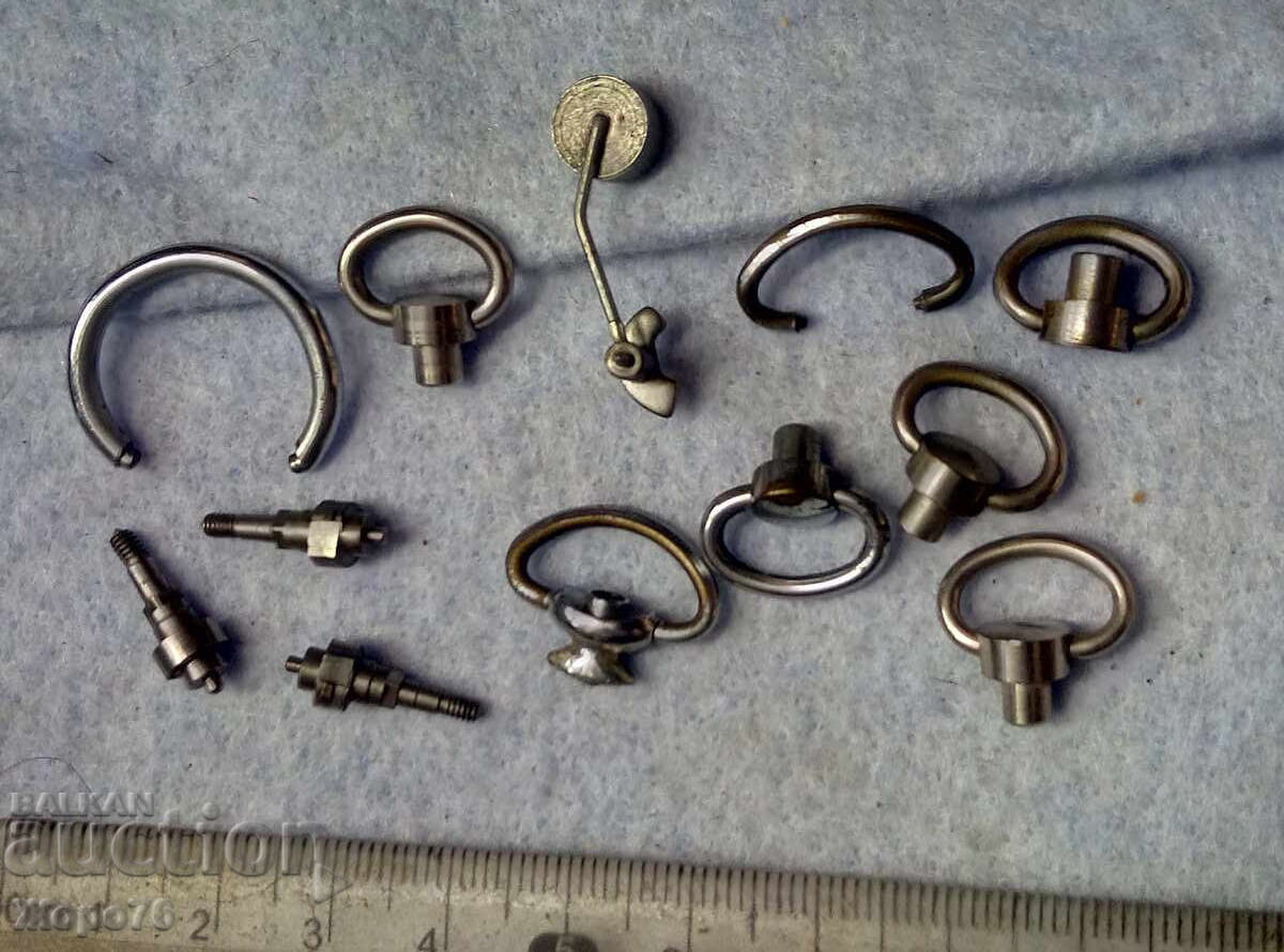 Lot de piese de ceasornicărie pentru ceas deșteptător, ceas de buzunar / Cheie - 5 Lot de piese de ceasornicărie pentru ceas deșteptător, ceas de buzunar / Cheie - 5