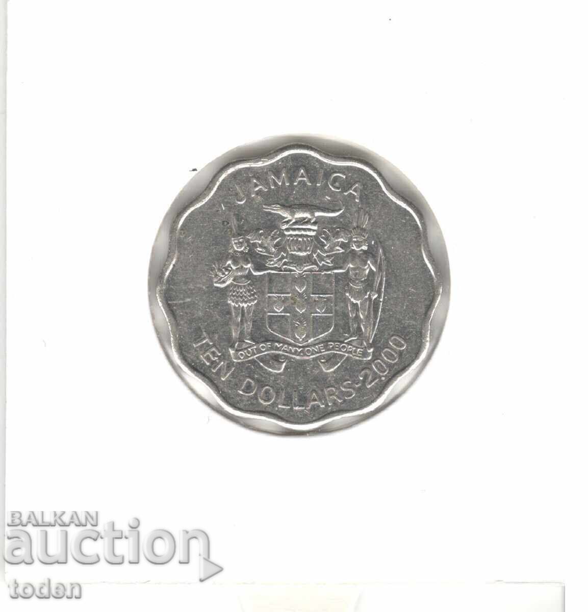 Livrarea Jamaica - 10 Dolari - 2000 - KM# 181 - Scalloped