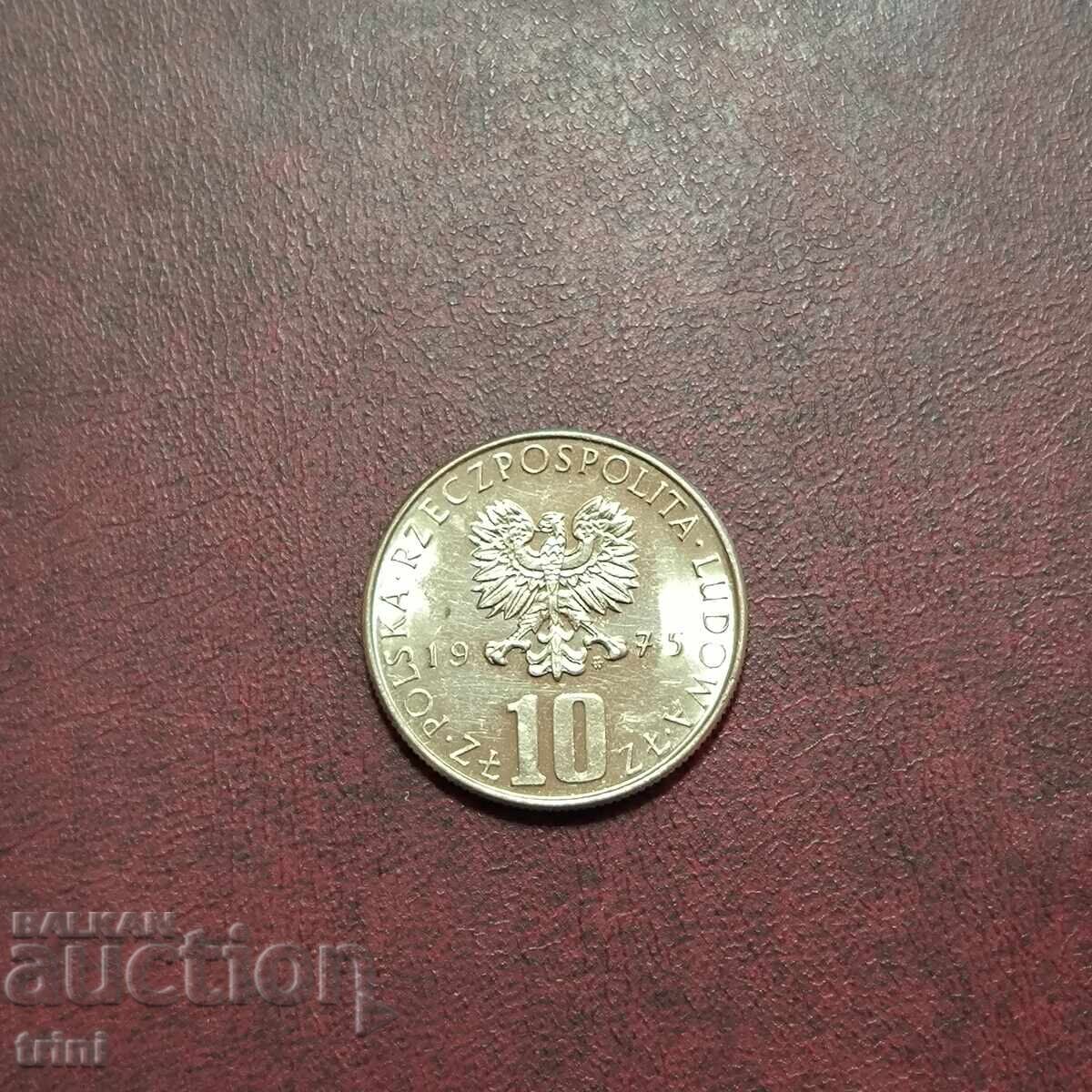 Polonia 10 zloți 1975 Bolesław Prus Polonia 10 zloți 1975 Bolesław Prus