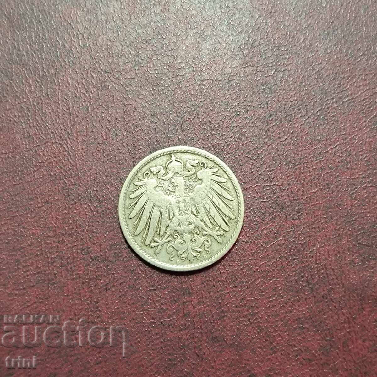 Германия империя 10 пфенига 1900 г. МД 'D' - Мюнхен с цена 3.00 лв. | € 1.53 Германия империя 10 пфенига 1900 г. МД 'D' - Мюнхен с цена 3.00 лв. | € 1.53