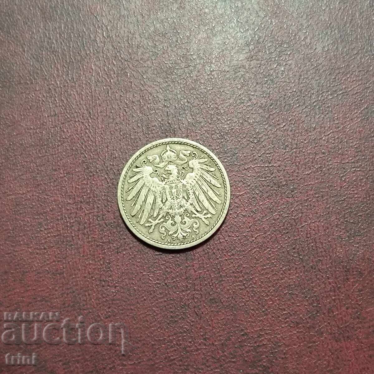 Германия империя 10 пфенига 1903 г. МД 'A' - Берлин с цена 3.00 лв. | € 1.53 Германия империя 10 пфенига 1903 г. МД 'A' - Берлин с цена 3.00 лв. | € 1.53