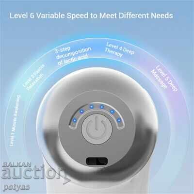 Доставка на LM-130 Ръчен масажор за дълбокотъканен масаж с 9 масажни гл Доставка на LM-130 Ръчен масажор за дълбокотъканен масаж с 9 масажни гл