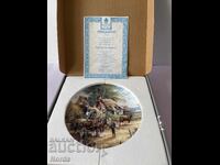 Wedgwood. Farfurie de colecție cu certificat