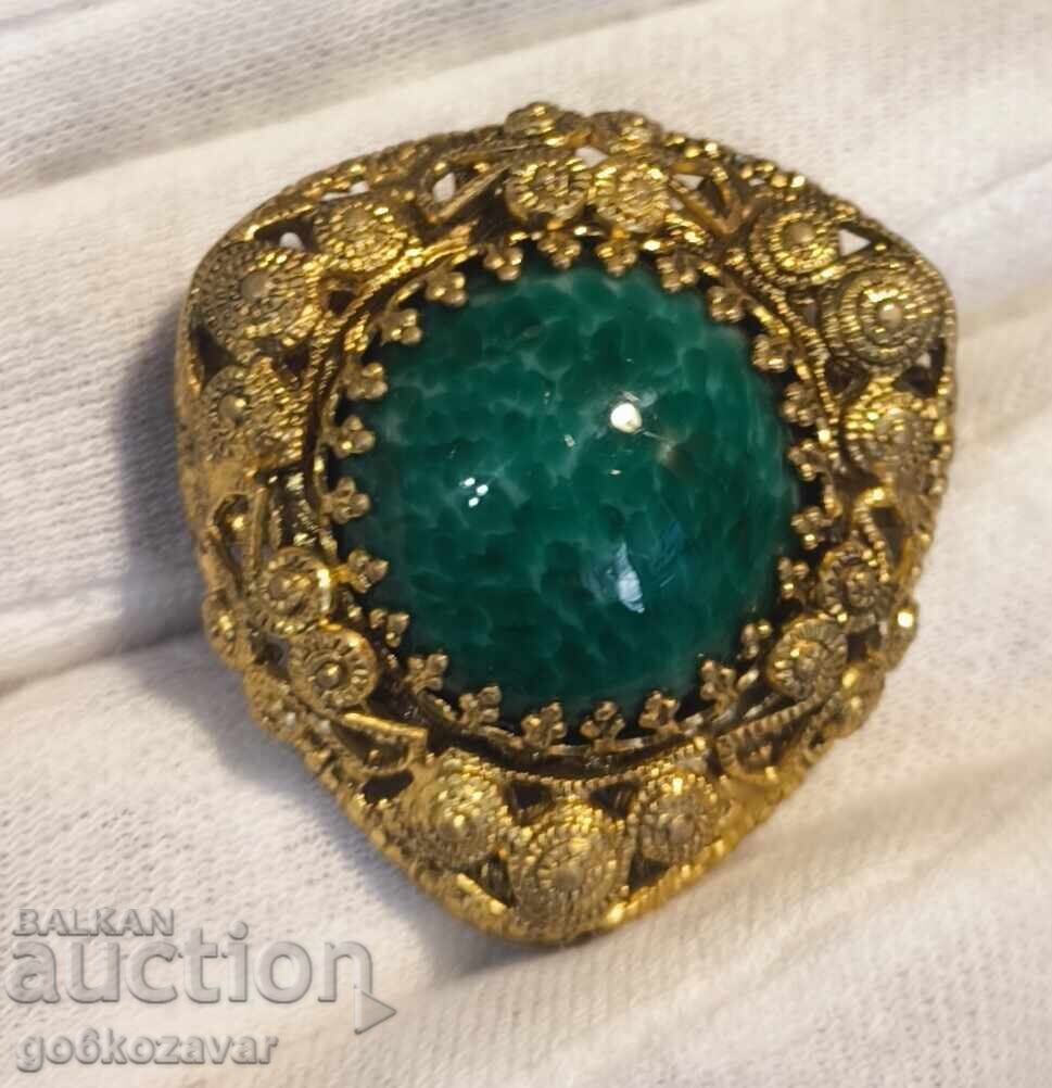 USSR Brooch 1980s, openwork filigree technique, perfect! with price 20.00 BGN | € 10.23 USSR Brooch 1980s, openwork filigree technique, perfect! with price 20.00 BGN | € 10.23