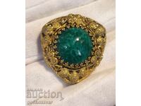 USSR Brooch 1980s, openwork filigree technique, perfect!