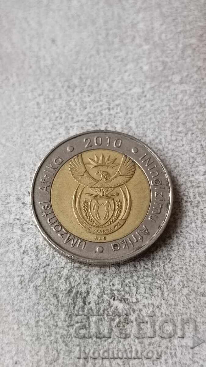 Южна Африка 5 ранда 2010 с цена 2.85 лв. | € 1.46 Южна Африка 5 ранда 2010 с цена 2.85 лв. | € 1.46