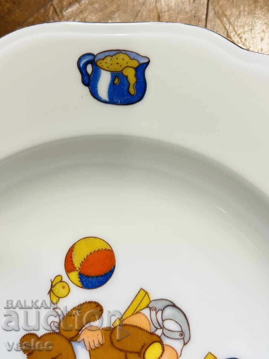 Стара порцеланова Чиния Детски Мотиви Детска Бавария - 5 Стара порцеланова Чиния Детски Мотиви Детска Бавария - 5