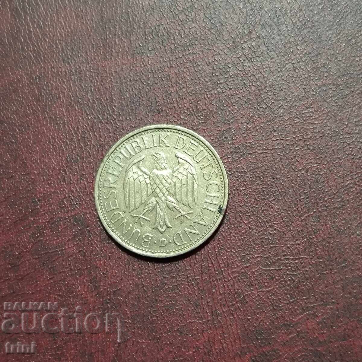 Germania 1 marcă 1985 M.D. 'D' - München cu preț 5.00 BGN | € 2.56 Germania 1 marcă 1985 M.D. 'D' - München cu preț 5.00 BGN | € 2.56