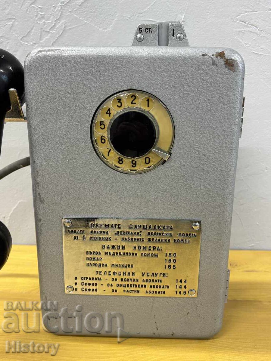 Licitație Telefon de stradă/Telefon cu monede Licitație Telefon de stradă/Telefon cu monede