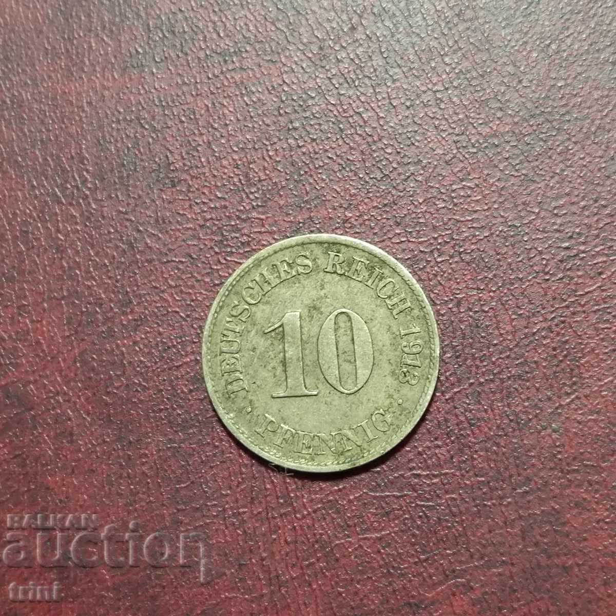 Germania 10 pfennig 1913 Germania 10 pfennig 1913