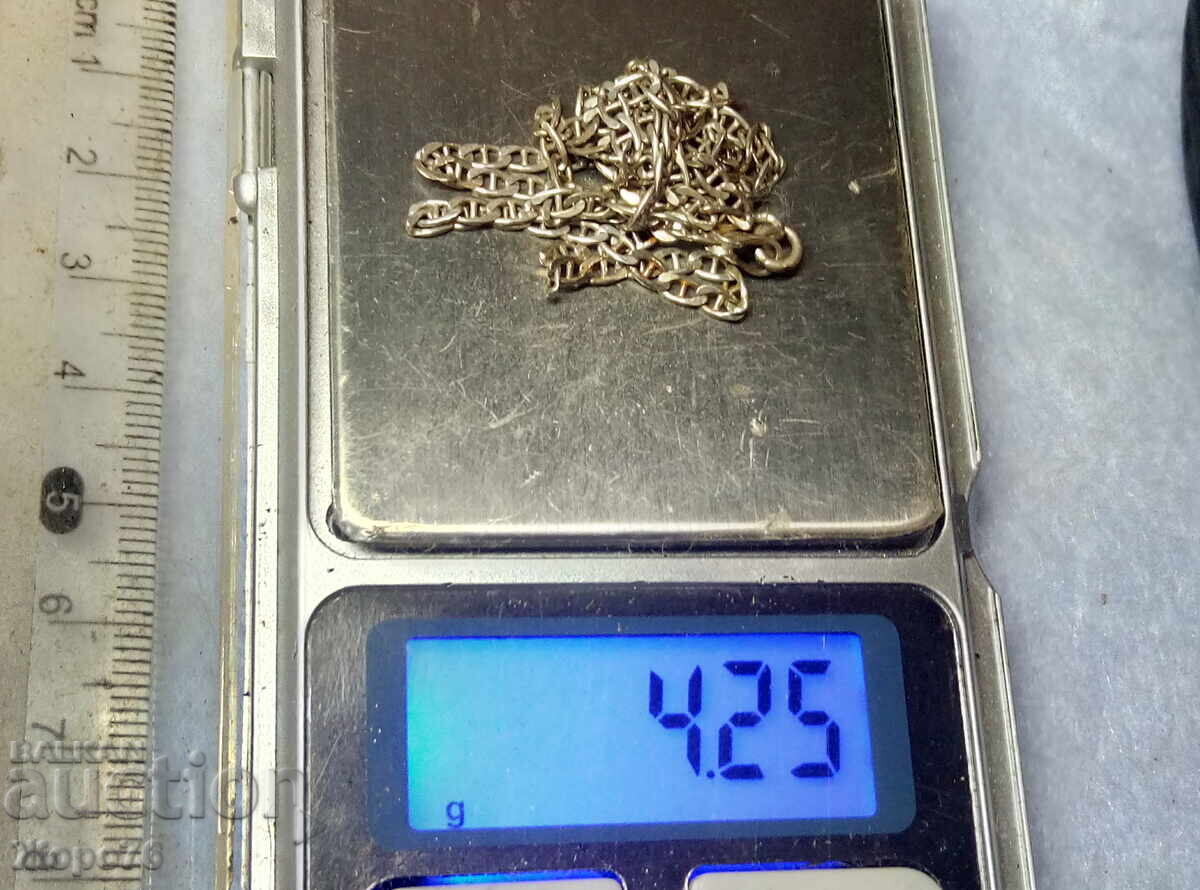 Доставка на Марков СРЕБЪРЕН ЛАНЕЦ Сребро 925 с БЯЛА ПОЗЛАТА - УНИСЕКС ! Доставка на Марков СРЕБЪРЕН ЛАНЕЦ Сребро 925 с БЯЛА ПОЗЛАТА - УНИСЕКС !