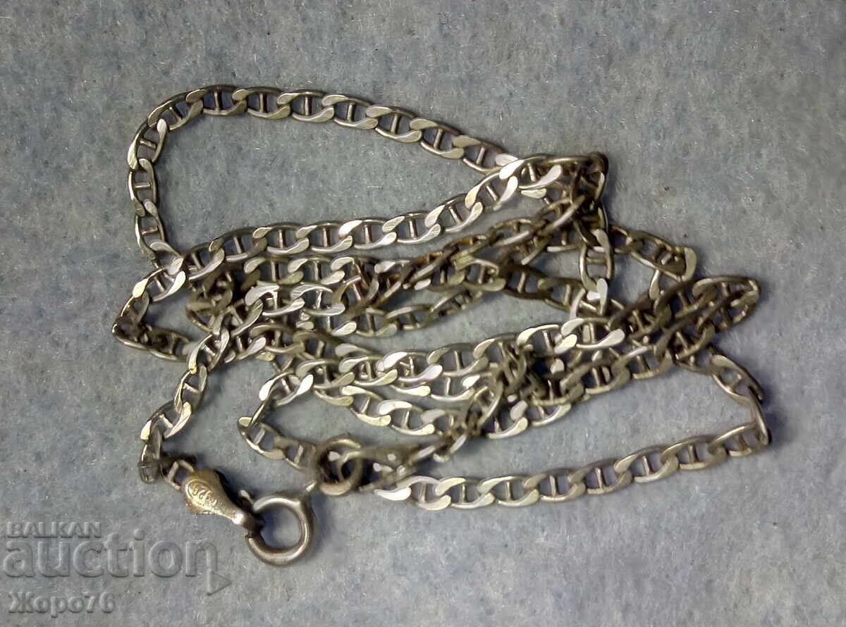 Марков СРЕБЪРЕН ЛАНЕЦ Сребро 925 с БЯЛА ПОЗЛАТА - УНИСЕКС ! - 6 Марков СРЕБЪРЕН ЛАНЕЦ Сребро 925 с БЯЛА ПОЗЛАТА - УНИСЕКС ! - 6