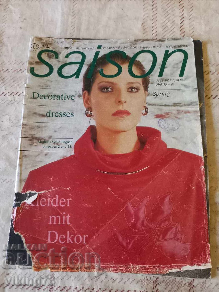 Модно списание SAISON, ГДР. Модно списание SAISON, ГДР.