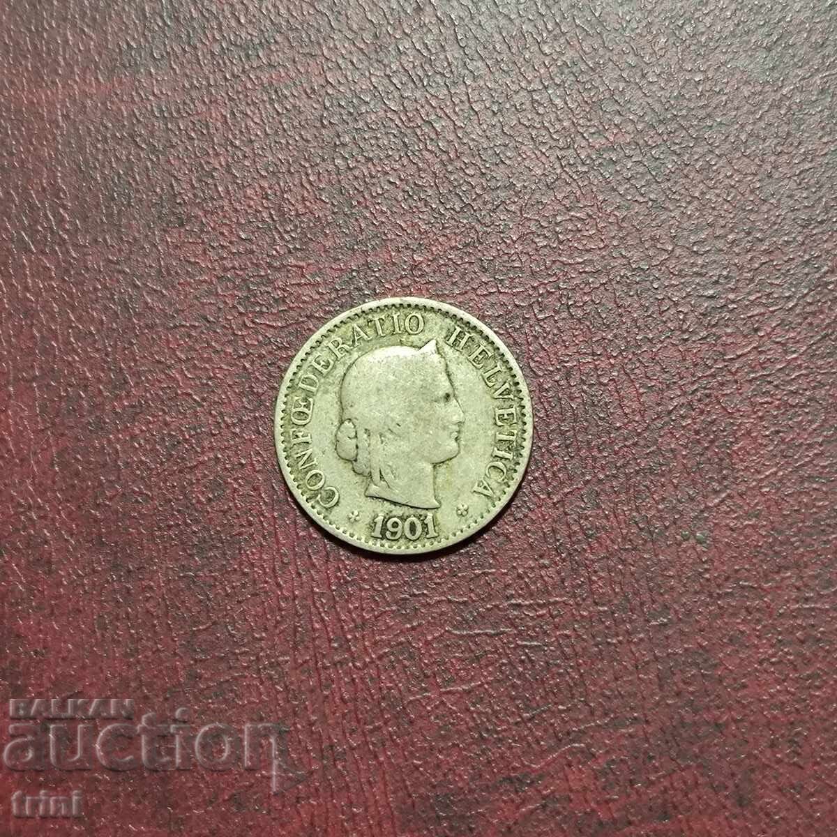 Швейцария 5 рапена 1901 г. с цена 5.00 лв. | € 2.56 Швейцария 5 рапена 1901 г. с цена 5.00 лв. | € 2.56