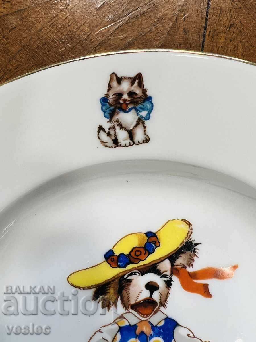 Стара порцеланова Чиния Детски Мотиви Детска Бавария - 5 Стара порцеланова Чиния Детски Мотиви Детска Бавария - 5