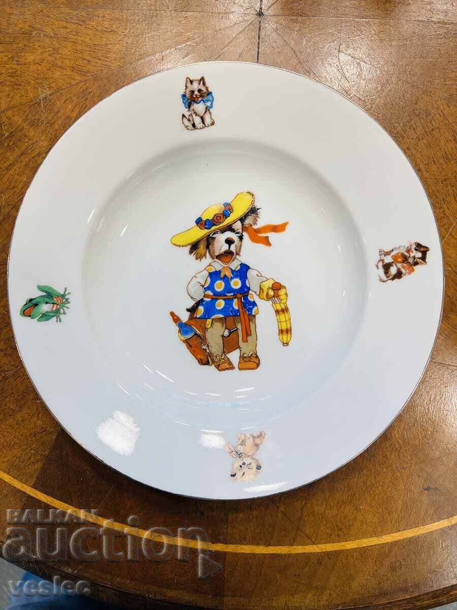 Стара порцеланова Чиния Детски Мотиви Детска Бавария Стара порцеланова Чиния Детски Мотиви Детска Бавария