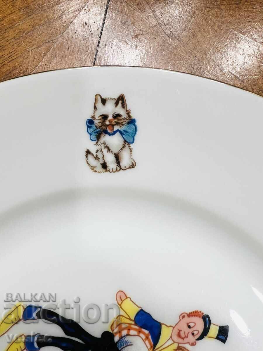 Стара порцеланова Чиния Детски Мотиви Детска Бавария - 5 Стара порцеланова Чиния Детски Мотиви Детска Бавария - 5