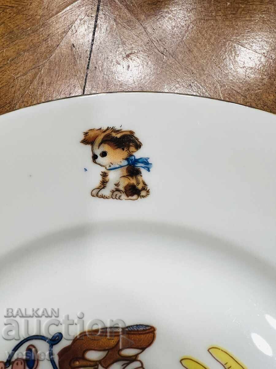 Стара порцеланова Чиния Детски Мотиви Детска Бавария - 6 Стара порцеланова Чиния Детски Мотиви Детска Бавария - 6