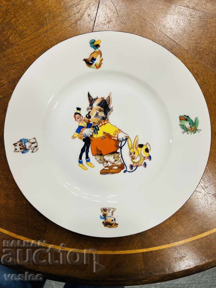 Стара порцеланова Чиния Детски Мотиви Детска Бавария Стара порцеланова Чиния Детски Мотиви Детска Бавария