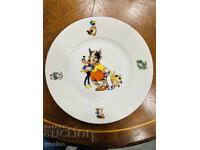 Стара порцеланова Чиния Детски Мотиви Детска Бавария