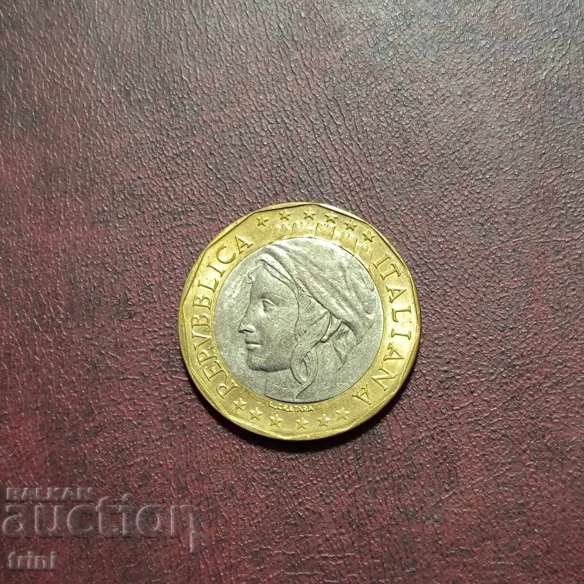 Италия 1000 лири 1997 г. Карта с обединена Германия с цена 5.00 лв. | € 2.56 Италия 1000 лири 1997 г. Карта с обединена Германия с цена 5.00 лв. | € 2.56