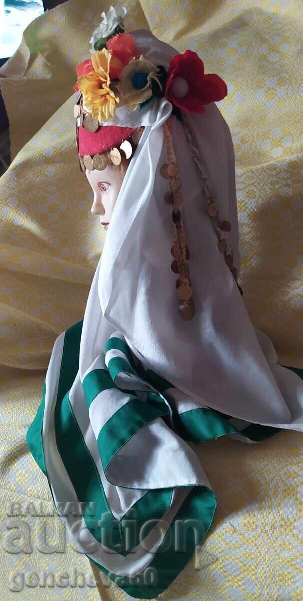 Ethnic Lazar's sickle, headscarf, flowers, and pendants with price € 60.00 | 117.35 BGN