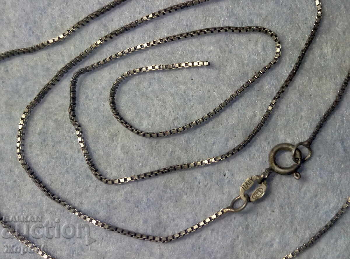 Нежно СРЕБЪРНО КОЛИЕ Родирано СРЕБРО 925 ITALY със ЗАБЕЛЕЖКА с цена 15.00 лв. | € 7.67 Нежно СРЕБЪРНО КОЛИЕ Родирано СРЕБРО 925 ITALY със ЗАБЕЛЕЖКА с цена 15.00 лв. | € 7.67