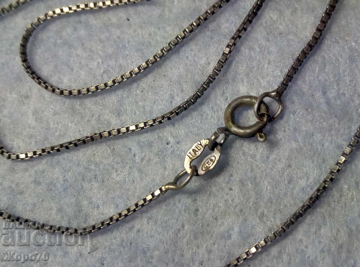 Нежно СРЕБЪРНО КОЛИЕ Родирано СРЕБРО 925 ITALY със ЗАБЕЛЕЖКА - 5 Нежно СРЕБЪРНО КОЛИЕ Родирано СРЕБРО 925 ITALY със ЗАБЕЛЕЖКА - 5