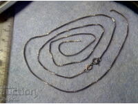 Нежно СРЕБЪРНО КОЛИЕ Родирано СРЕБРО 925 ITALY със ЗАБЕЛЕЖКА