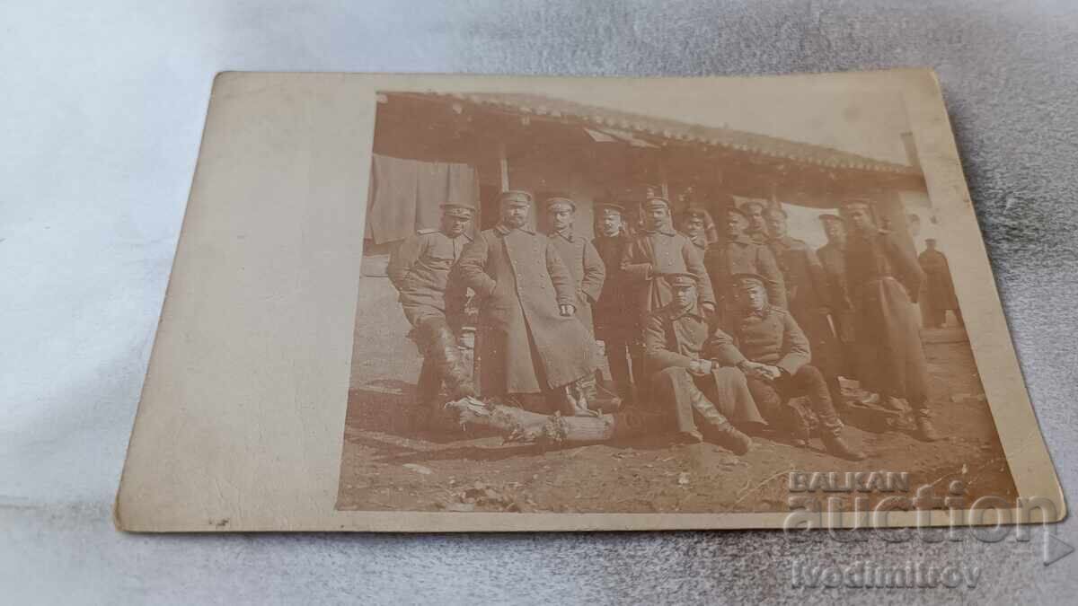 Fotografie sat Kalichkovo, Macedonia. Ofițeri pe front 1916 P.S.R Fotografie sat Kalichkovo, Macedonia. Ofițeri pe front 1916 P.S.R