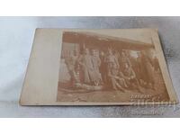 Fotografie sat Kalichkovo, Macedonia. Ofițeri pe front 1916 P.S.R