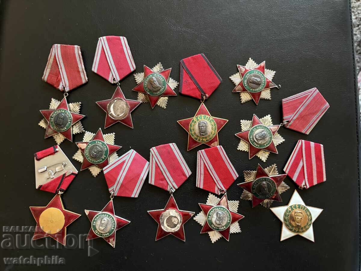 Ordine Libertății Poporului, lot 13 buc Ordine Libertății Poporului, lot 13 buc