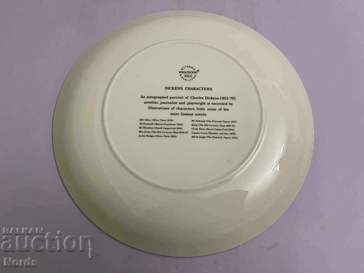 Licitație Wedgwood. Farfurie de colecție Charles Dickens Licitație Wedgwood. Farfurie de colecție Charles Dickens