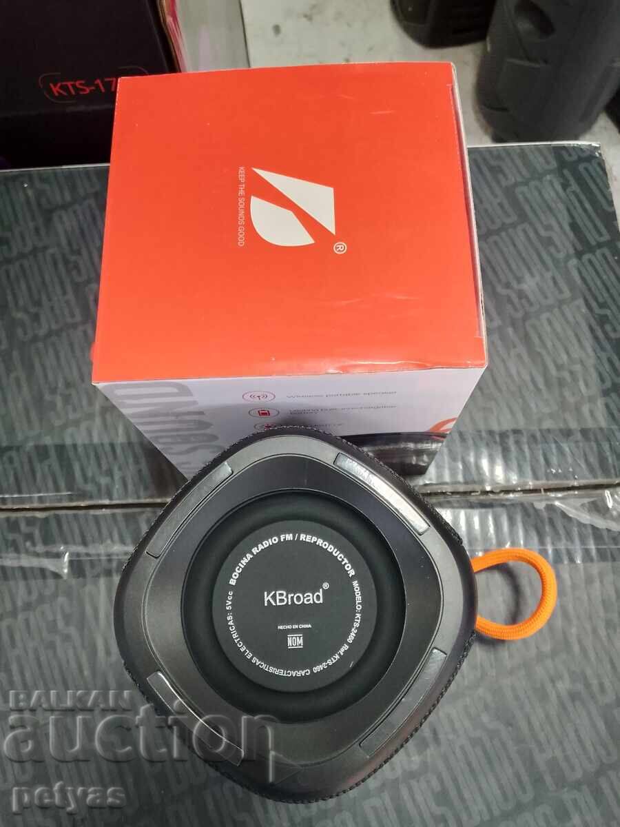 Аукцион Преносима безжична BT колонка KTS 2460 Аукцион Преносима безжична BT колонка KTS 2460