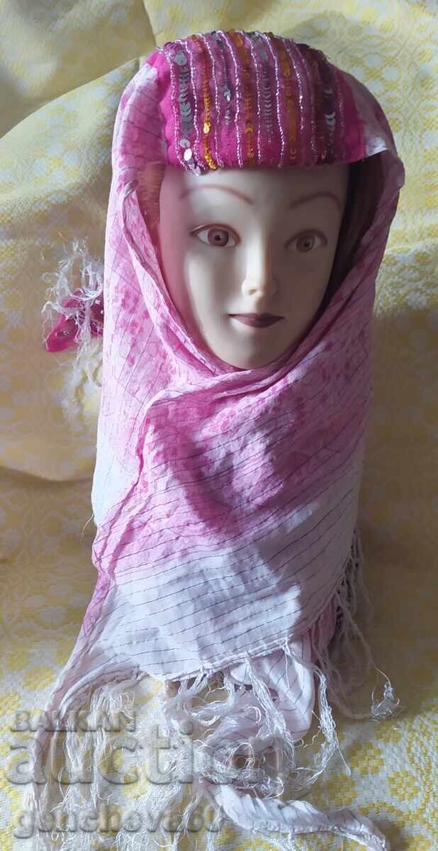 Δημοπρασία Εθνική μαντήλα με χάντρες και παγιέτες