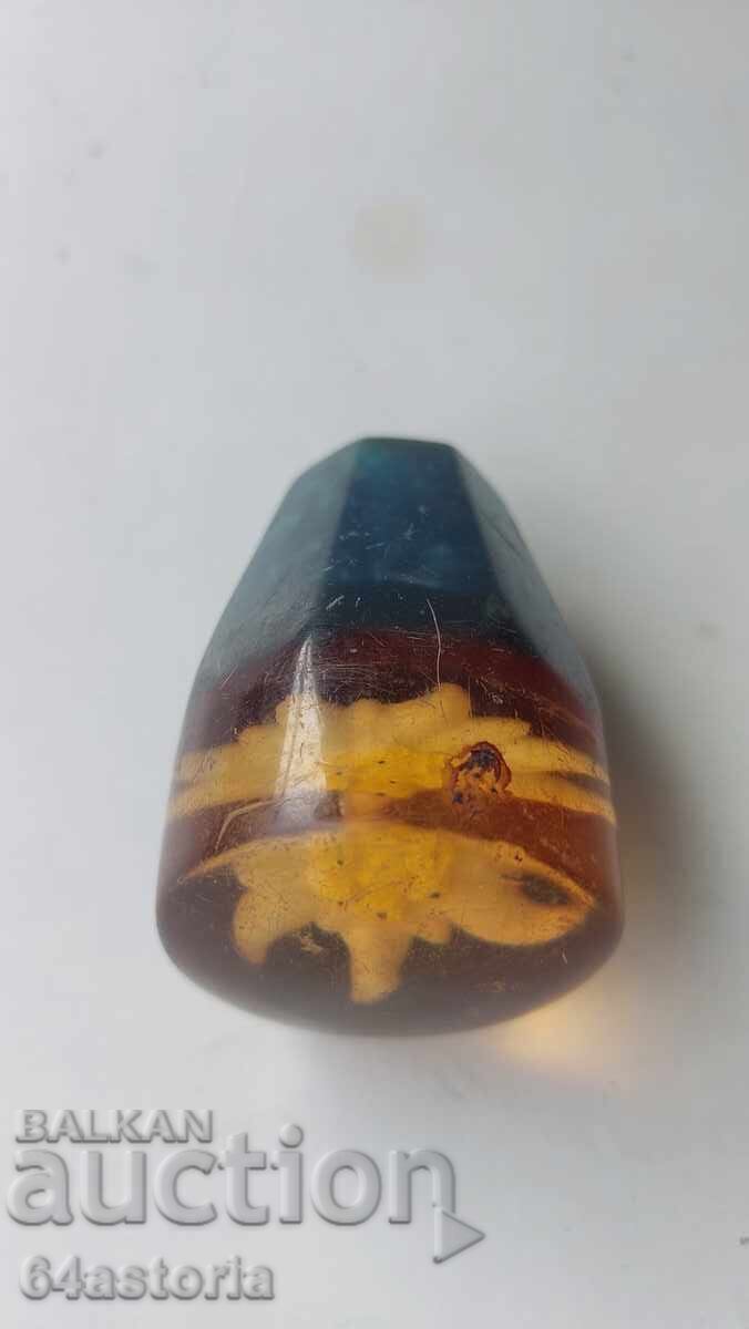 Μπάλα λεβιέ ταχυτήτων, edelweiss, σουβενίρ, κεχριμπάρι - 7