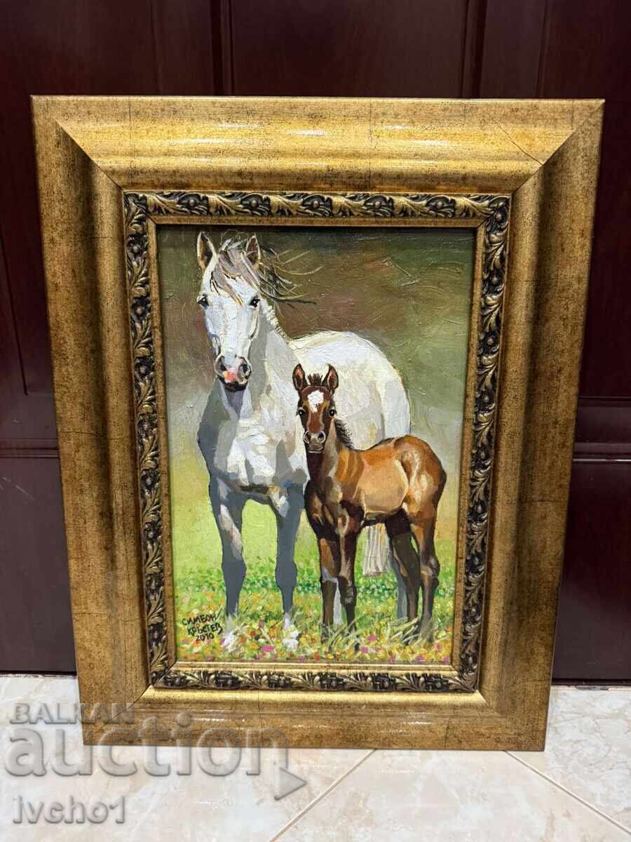 Bulgarian oil painting by Simeon Krustev