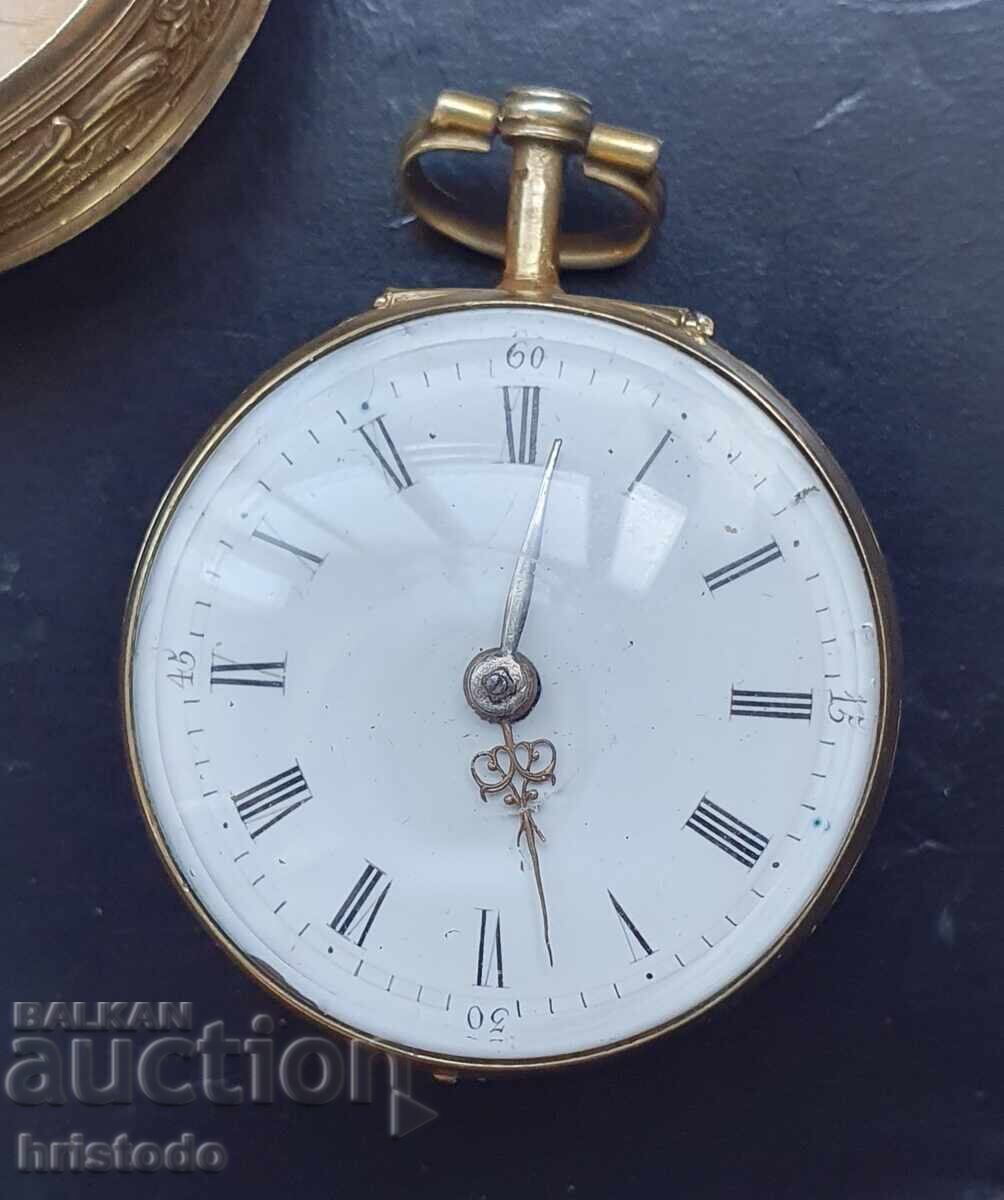 Licitație Ceas de buzunar englezesc din argint Fusse 1769 Licitație Ceas de buzunar englezesc din argint Fusse 1769