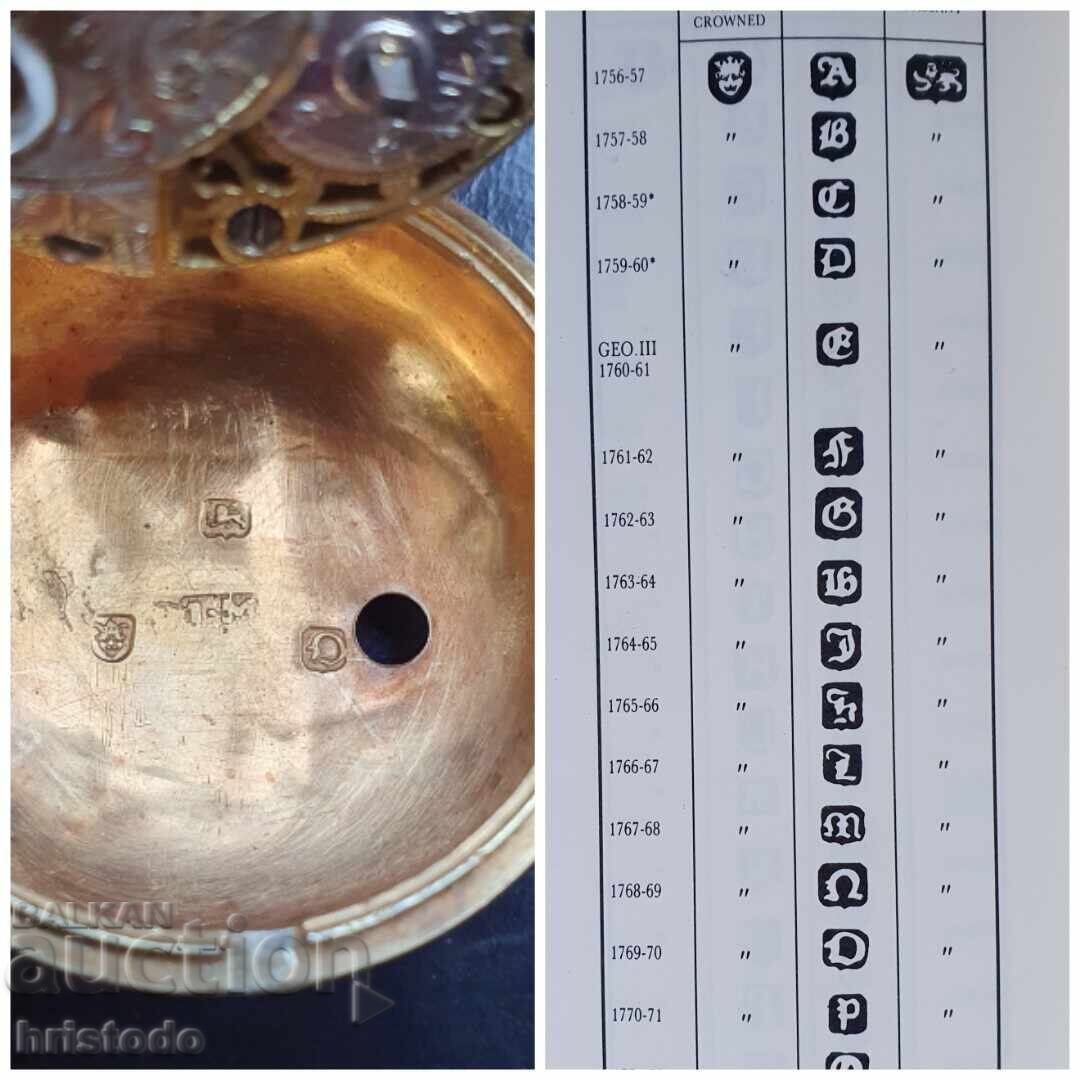 Ceas de buzunar englezesc din argint Fusse 1769 - 7 Ceas de buzunar englezesc din argint Fusse 1769 - 7