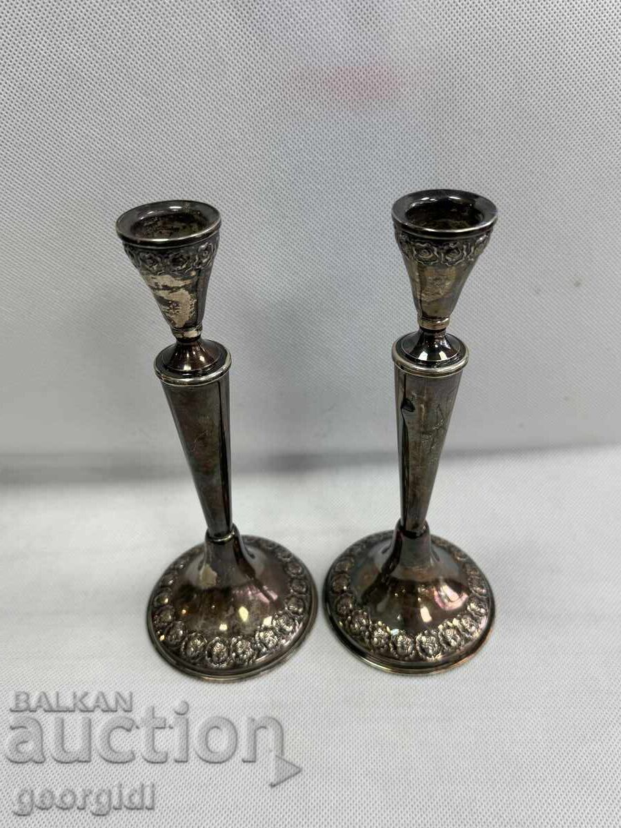 Livrarea Sfeșnice vintage argint. №7726 Livrarea Sfeșnice vintage argint. №7726